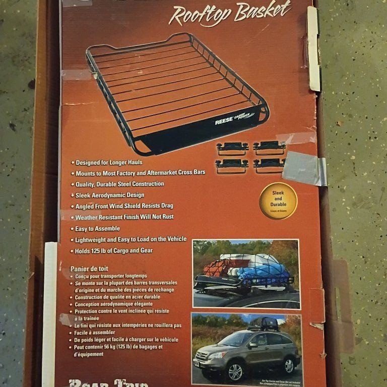 Metal rooftop basket for Jeep or SUV