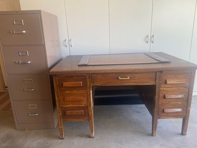 Free desk and filing cabinet
