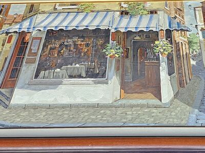 57x39 Cafe Painting Numbered Print