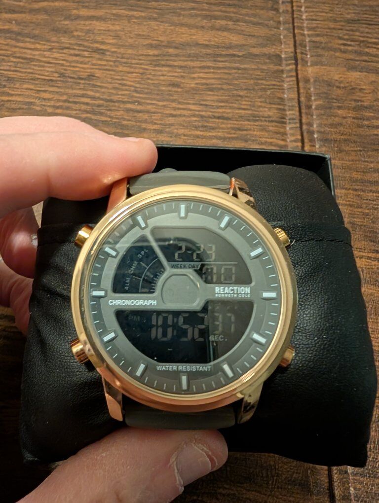Kenneth Cole Reaction digital men's watche with bo