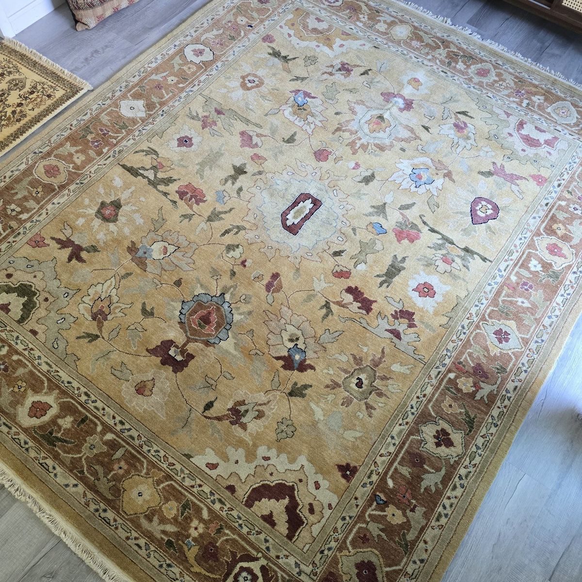 8x10 New Handknotted Oushak Rug