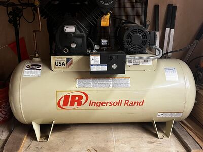 NEW Ingersoll Rand 10hp 2 stage 120 gallon air compressor 2545e10-V