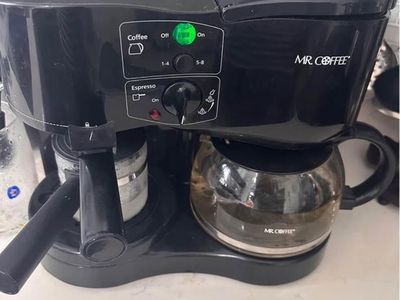 Mr. Coffee Combination Drip Coffee and Espresso Maker - Black