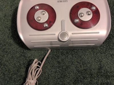 HoMedics Gray/Red Foot Massager with Heat - Electric Powered, Good Condition