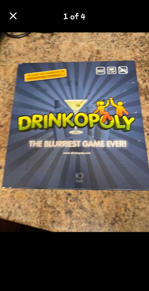 Drinkopoly The Blurriest Game Ever! Adult Drinking Board Game Party Fun Complete
