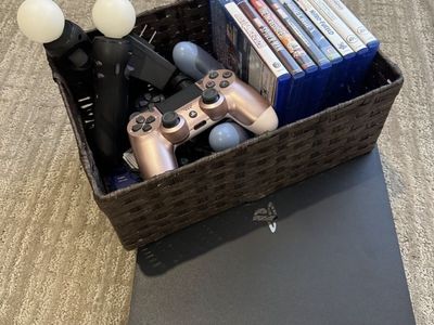 Sony PlayStation 4 Pro Console Bundle with Controllers and Games