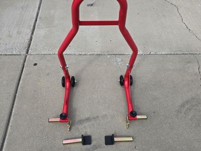 Motorcycle rear wheel stand new