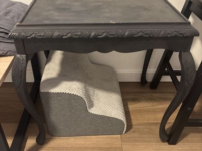 Black side table