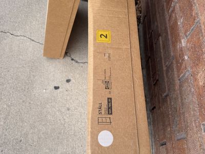 IKEA STÄLL Shoe cabinet w/ 3 compartments, white