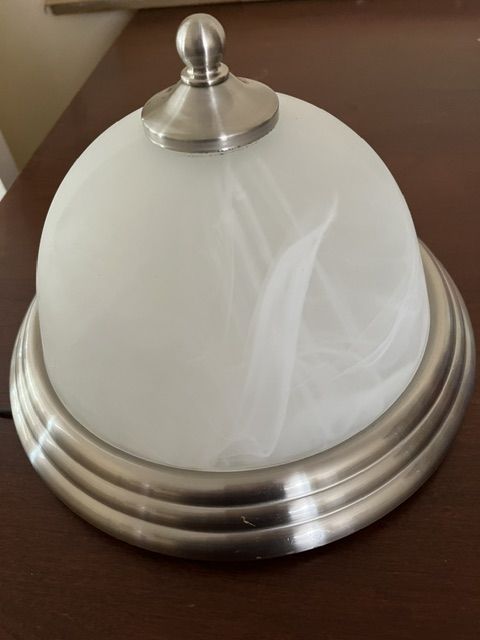 10" Brushed Nickel Ceiling Mount Light Fixture