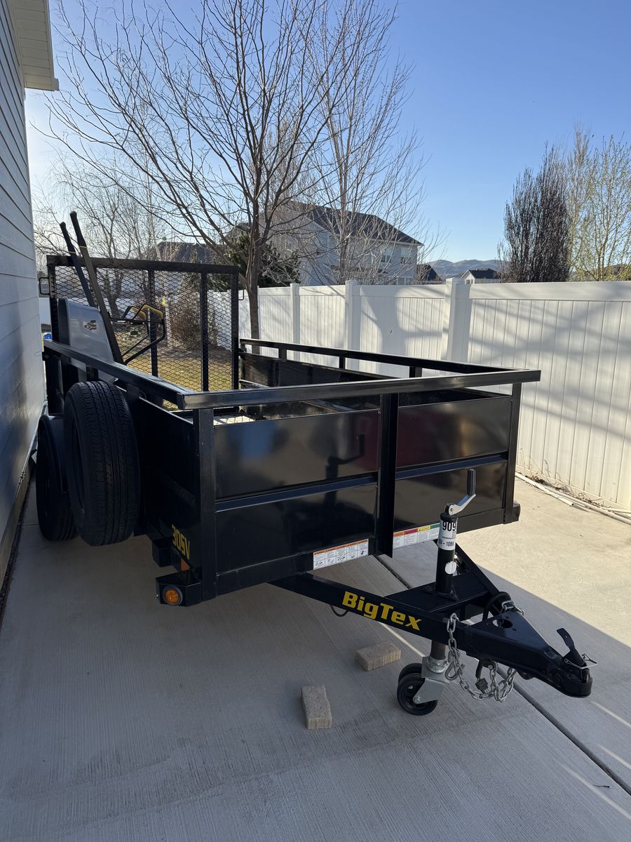 Big Tex 5x10 Utility Trailer - 24" Steel Sides