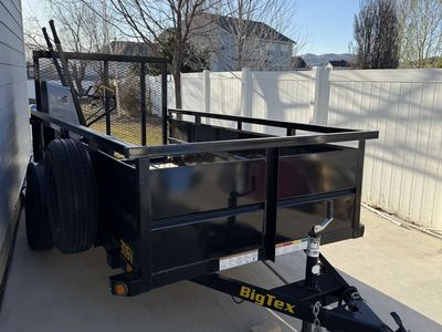 Big Tex 5x10 Utility Trailer - 24" Steel Sides
