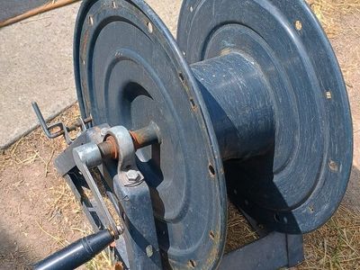4500 psi pressure washer Hose Reel with stack frame.