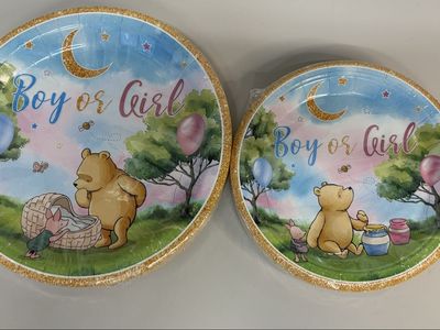 Winnie the Pooh Gender Reveal Party Set