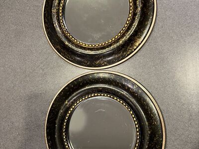 Pair Of 10 Inch Circle Mirrors
