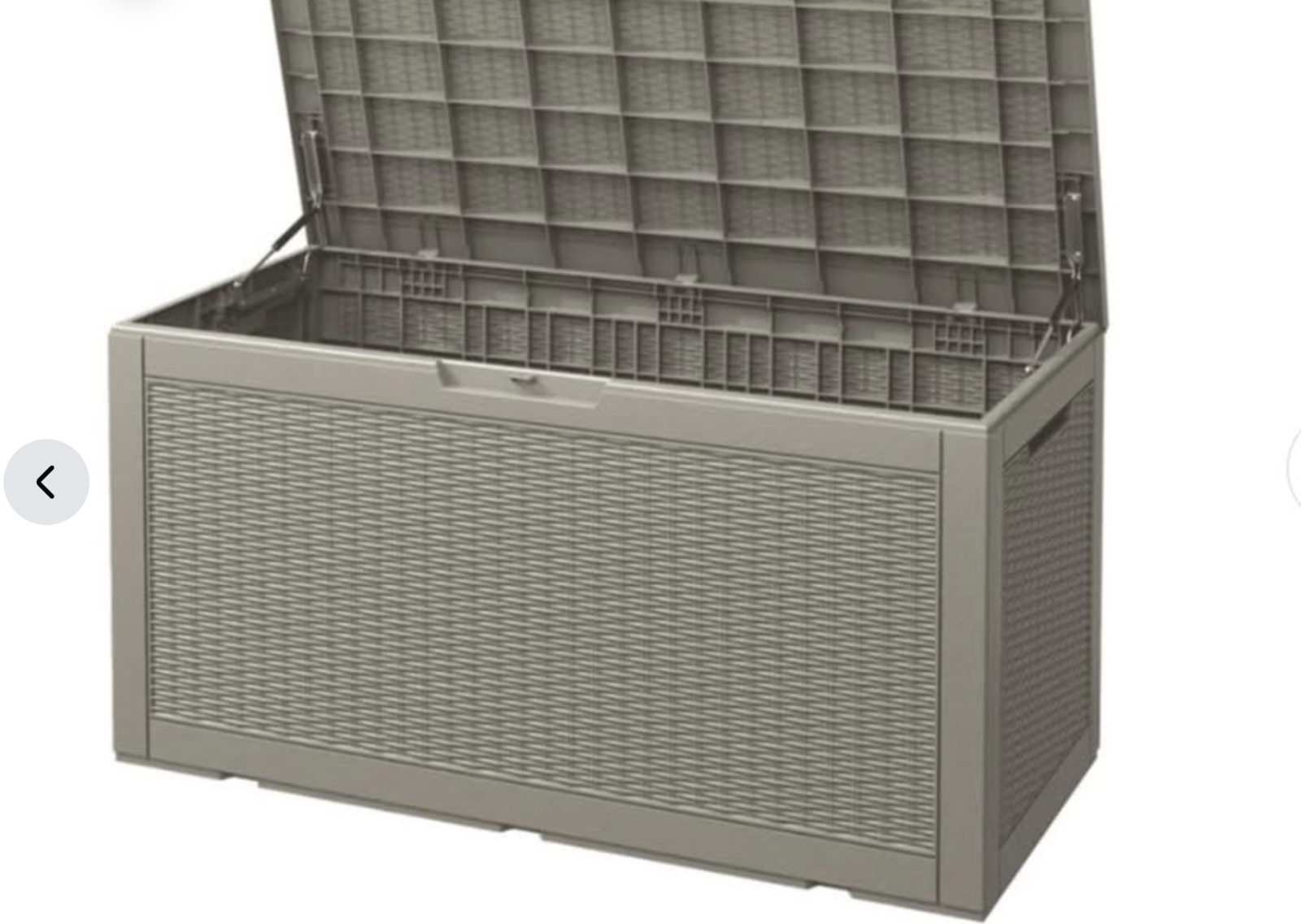 Brand New 100 Gallon Deck Box Lockable Resin Outdoor Storage Box Waterproof.48.2" x 21.2" x 24.4"