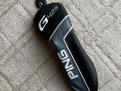 PING G425 3-Wood Golf Club Headcover - Black & Gray, Excellent Condition