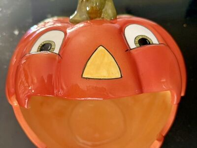 Pumpkin Jack O Lantern Big Mouth Candy Bowl