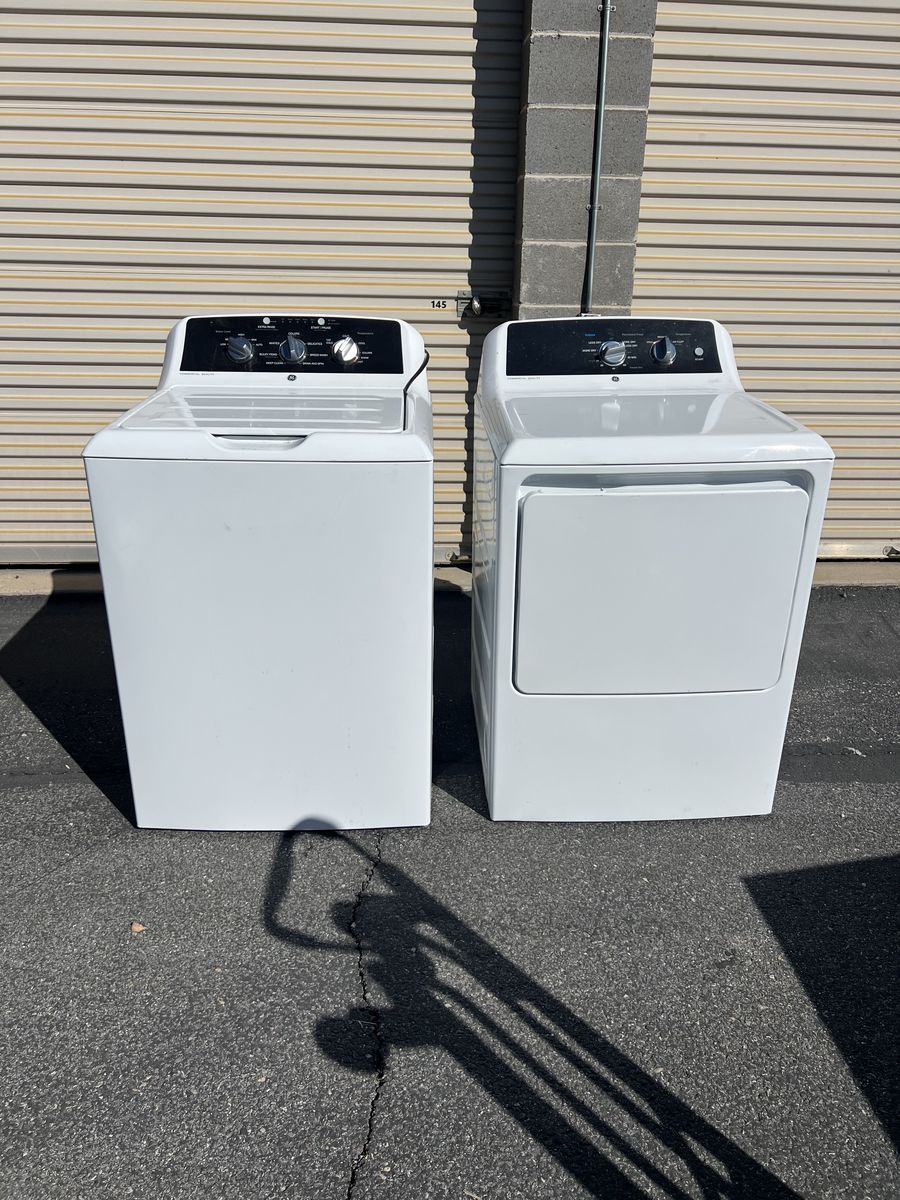 GE Top Load Washer And GAS Dryer