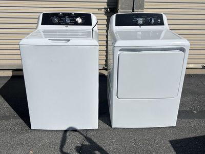 GE Top Load Washer And GAS Dryer