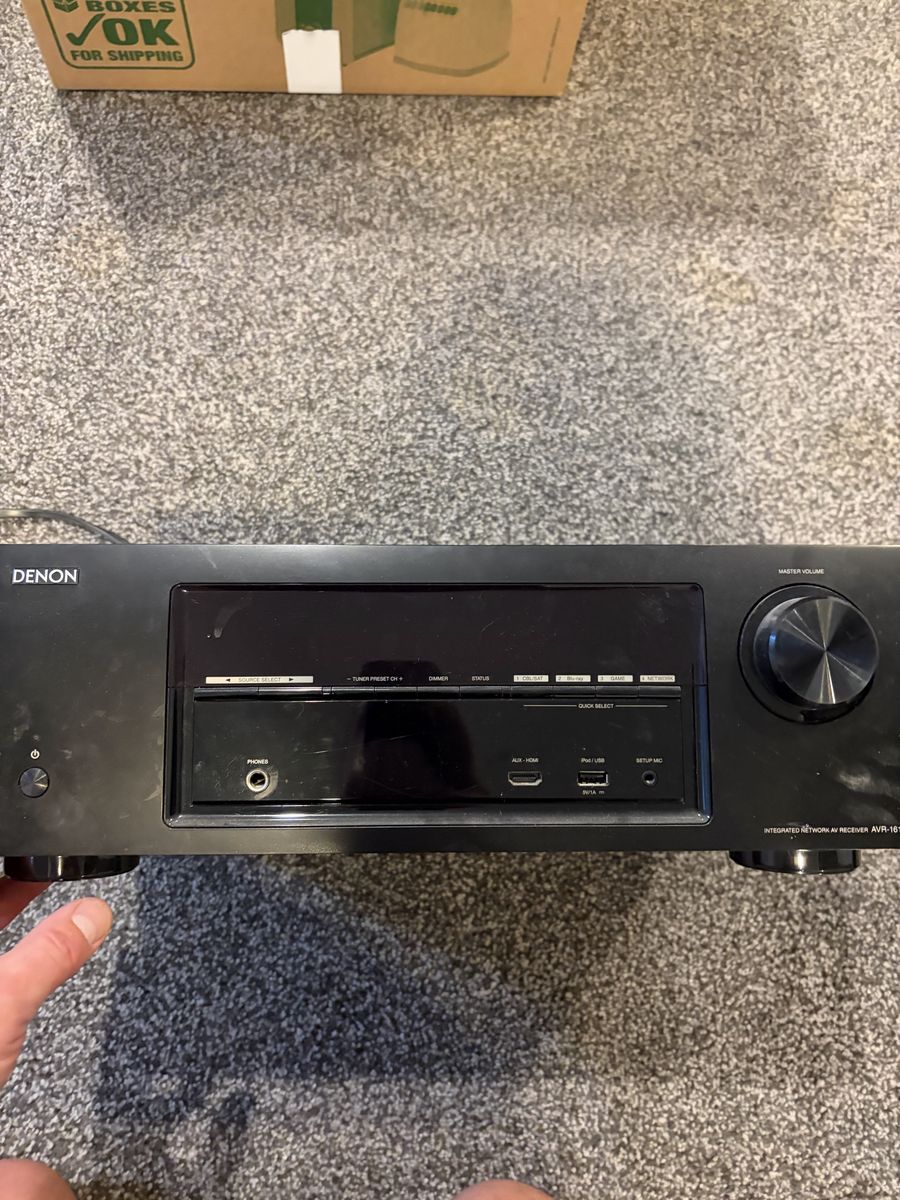 Denon AVR-1613 Integrated Network AV Receiver - Black, 5.1 Channel Home Theater Audio