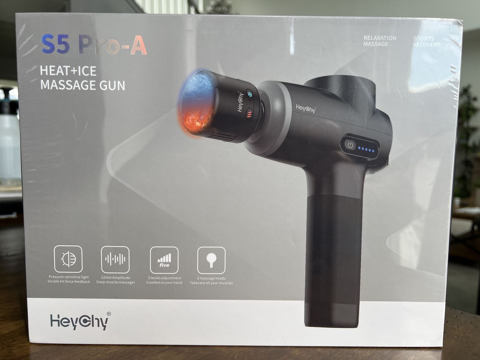 Heychy S5 PRO-A Heat+Ice Massage Gun Deep Muscle Massager Sports Recovery Relaxation