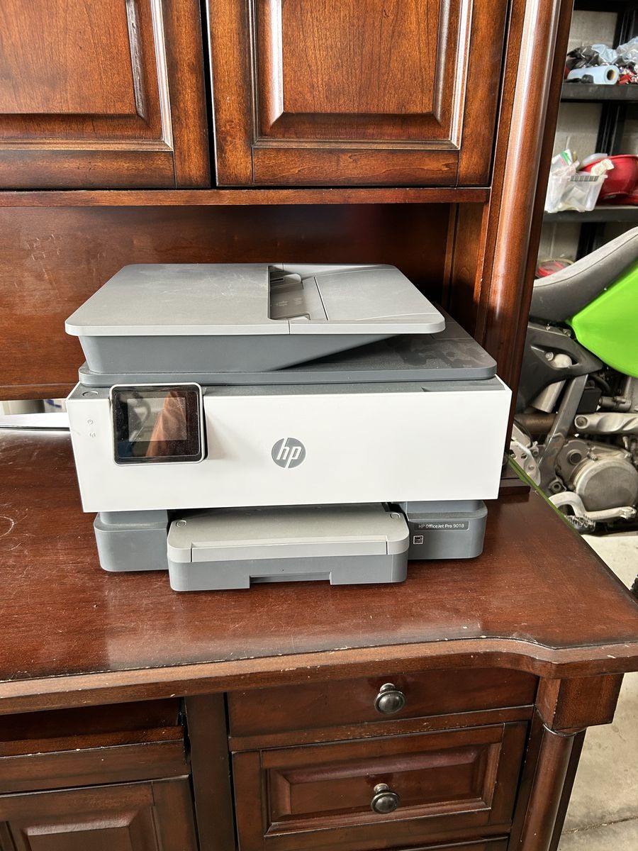 HP OfficeJet Pro 9018 All-in-One Wireless Printer with 4 New Ink Cartridges