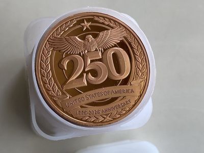 20x .999 Copper 1 OZ Myers Metals USA 250th Anniversary 1776-2026 Commemorative Coin roll of 20