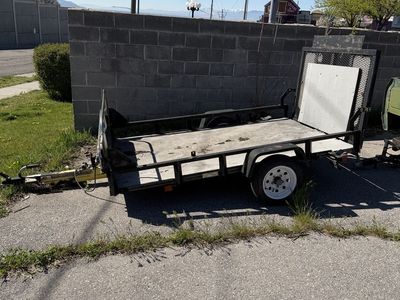 Two single axle trailers