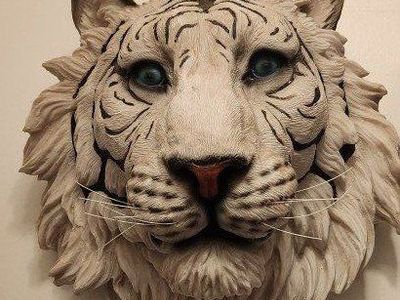 White Tiger wall hanger