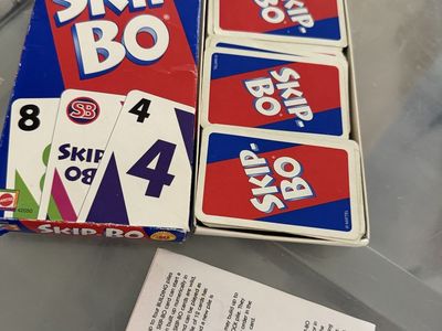 Mattel Skip-Bo 40th Anniversary Card Game - Complete Original Box & Instructions