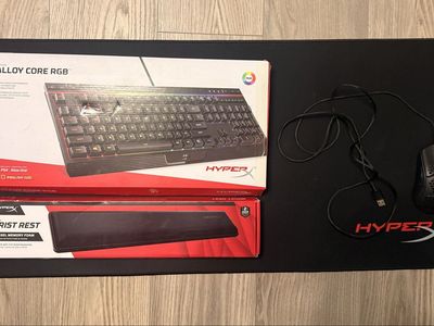 HyperX keyboard, mouse and accessories