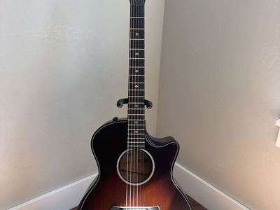 Taylor 324ce Builder's Edition Grand Auditorium Acoustic-Electric Guitar Tobacco Kona Burst
