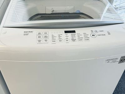 LG super capacity washing machine