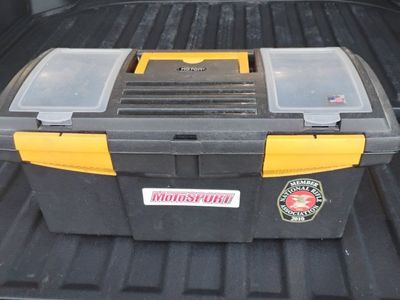 Keter Titan 19-Inch Plastic Tool Box with Assorted Hand Tools