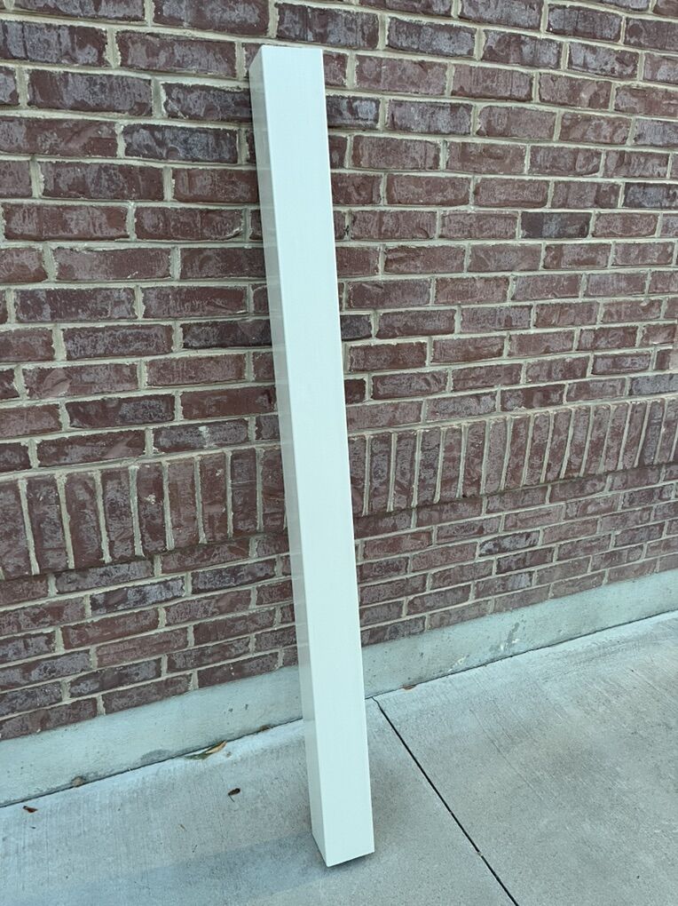 Tan Vinyl Fence Post 5x5x72