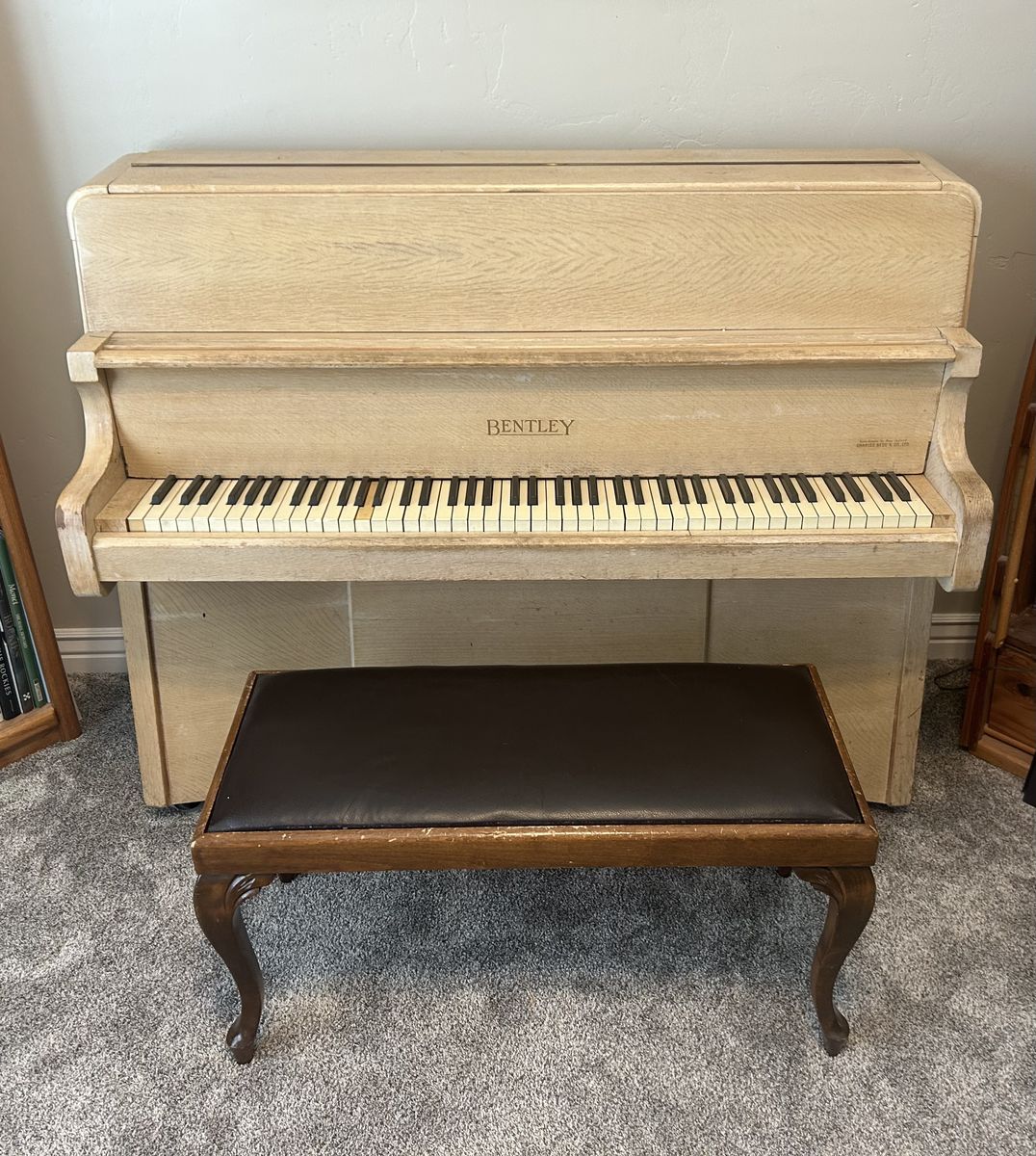 Bentley piano purchased new in 1958.