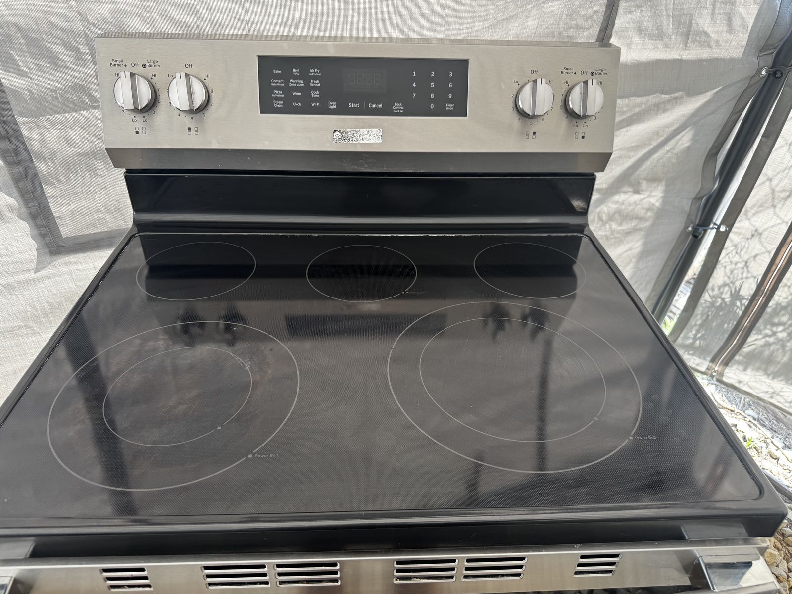 Electric oven GE glass top