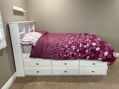Twin Storage Bed With Ikea Mattress