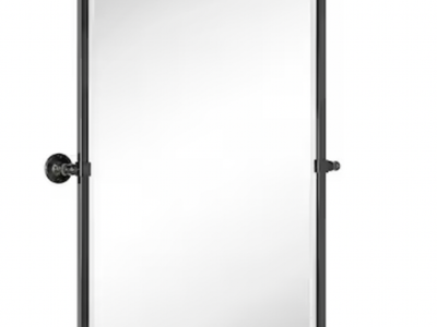 24-in x 36-in Beveled Rectangle Tilting Bathroom Vanity Mirror ( Oil Rubbed Bronze )