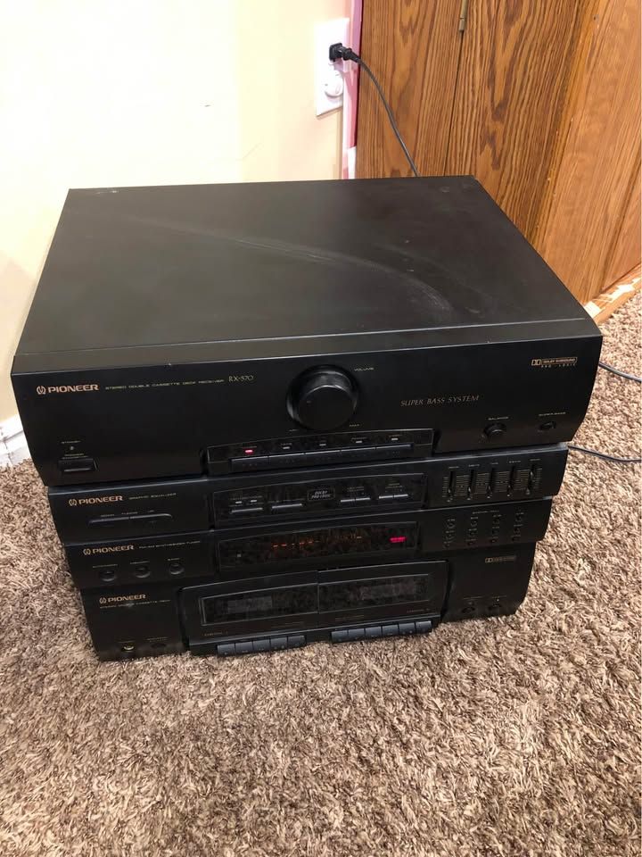 Pioneer RX-570 Stereo Double Cassette Deck Receiver