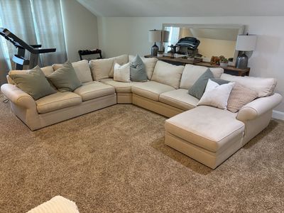 Pottery Barn Pearce Roll Arm Sectional with Chaise – Large Modular Sectional