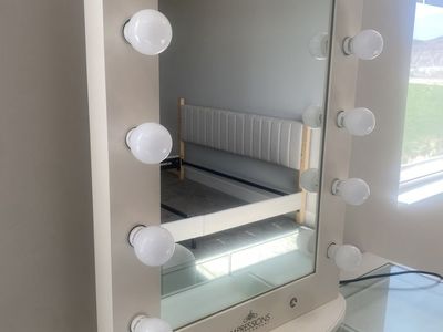 Impressions Vanity Hollywood Lighted Mirror – White