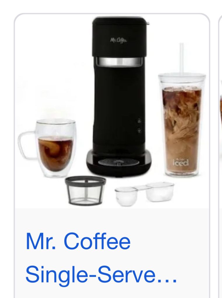 Like New Coffee Maker Hot/Cold Mr Coffee