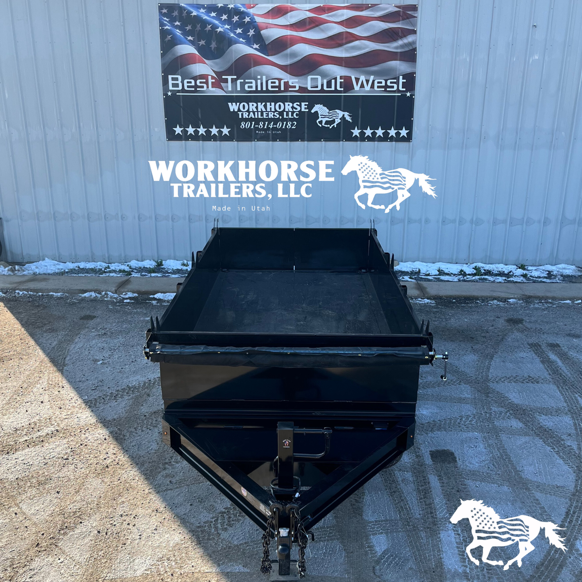 14' Workhorse Dump Trailer-15K *SPARE TIRE INCLUDED*