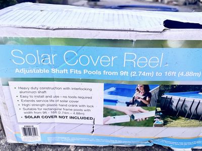 Intex Solar Cover Reel #28051E for Rectangular Pools 9ft to 16ft Wide