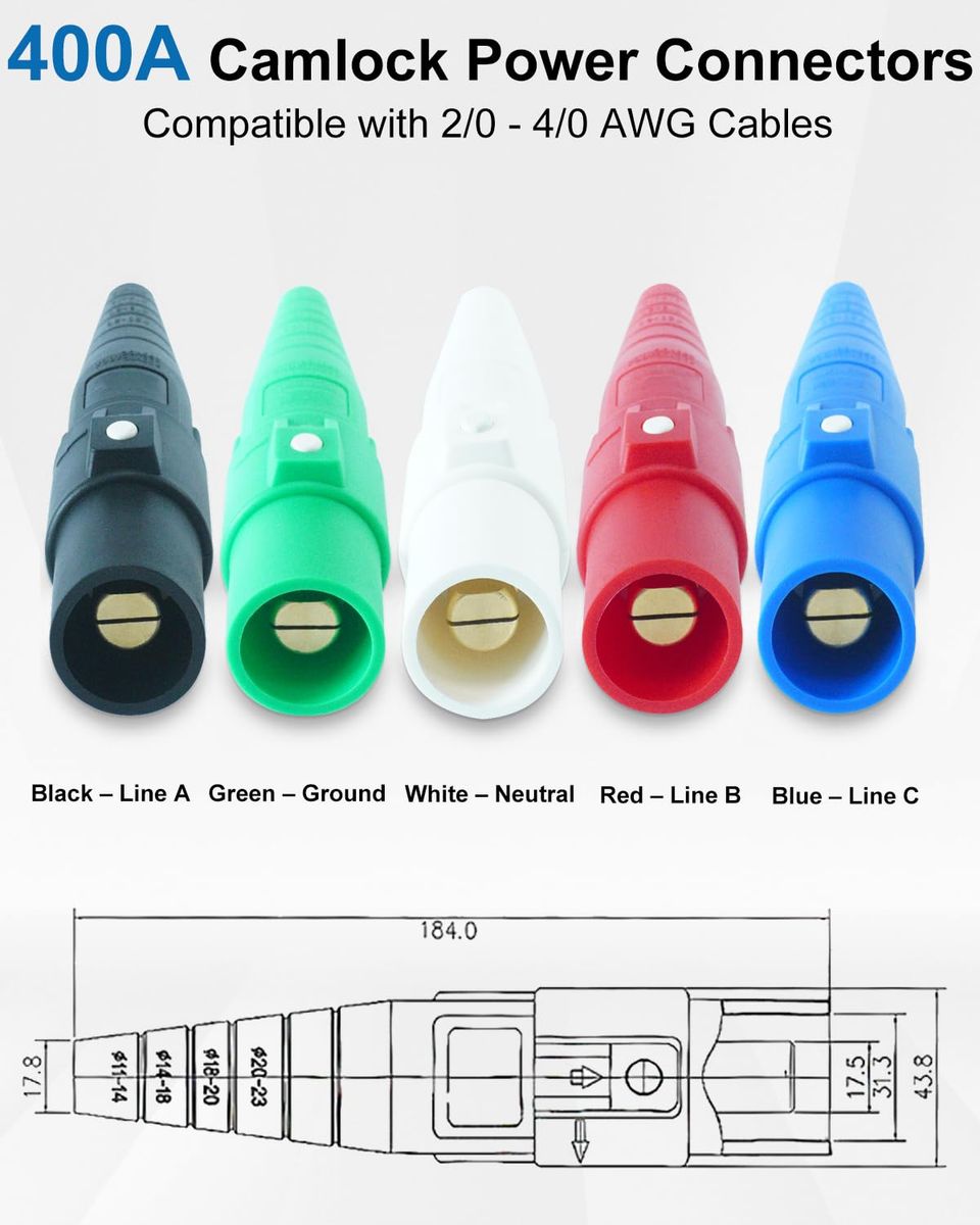 Camlock Connector Set，5 Male 