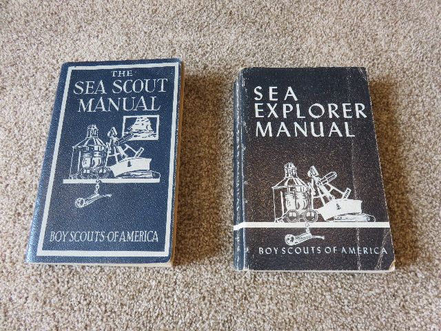 SET OF 2 VINTAGE BOY SCOUTS OF AMERICA "SEA-THEMED" MANUALS - ONE SEA SCOUTS AND ONE SEA EXPLORERS