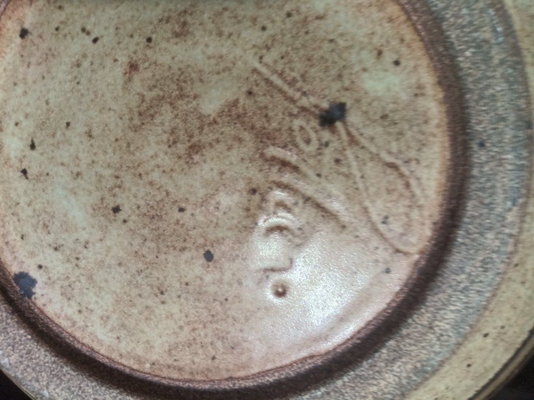 Big Ceramic Food Bowl & Ladle Beautiful & Perfect