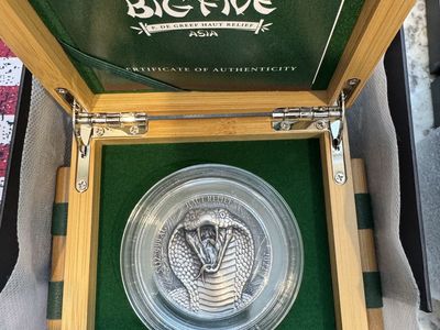 2022 5 oz .999 Silver Big Five Cobra Coin - Rare